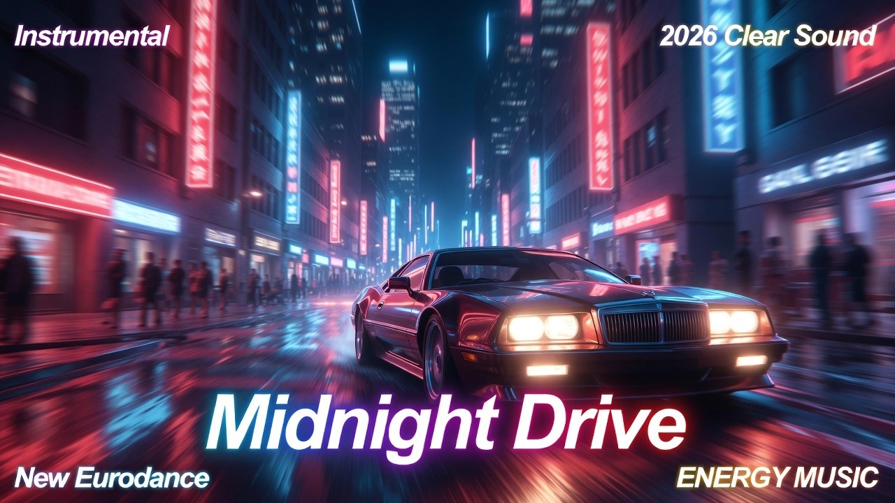 MIDNIGHT DRIVE 🏎️  EURODANCE | INSTRUMENTAL TECHNO-POP | ЭНЕРГИЧНЫЙ ЕВРОДЕНС  NEON SYNTHWAVE VIBE