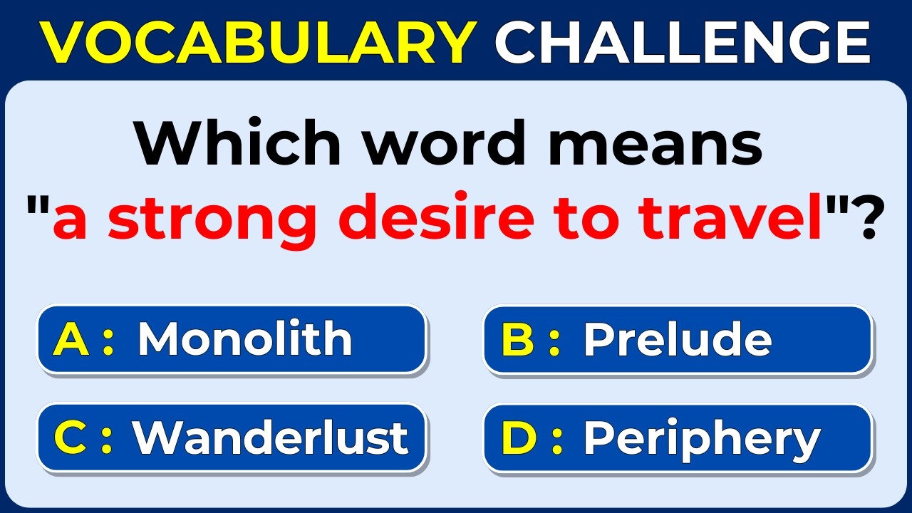 Advanced Travel Vocabulary | Can You Score 30/30? #challenge 5