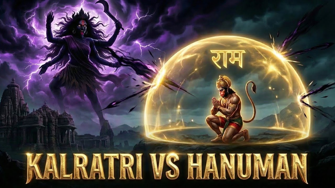 Hanuman vs Kalratri: हनुमान जी का पंचमुखी रूप और कालरात्रि का संहार #hanuman #kalratri