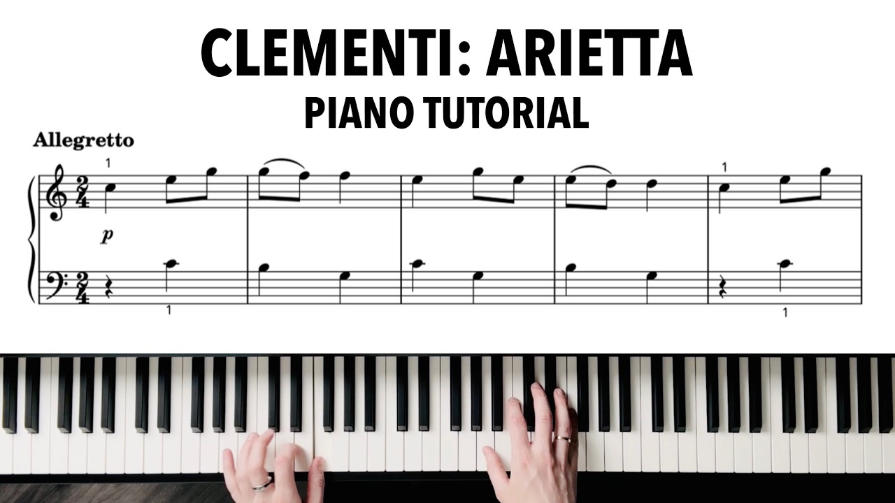 Beginner Piano Course | 6. M.Clementi: Arietta Op.42 Nr.5 | Piano Tutorial