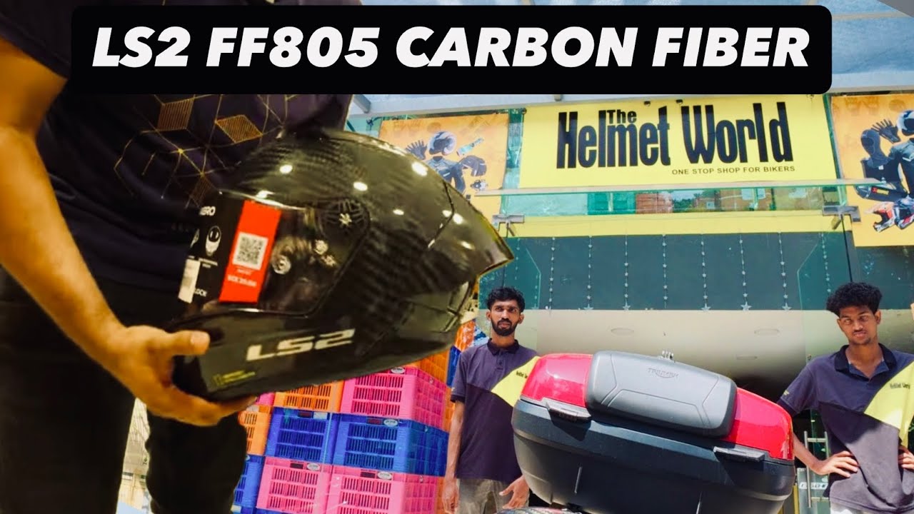 LS2 FF805 Thunder GP AERO Carbon - The Helmet World - കൗഡിയാർ  Unboxing, Setup & Review!