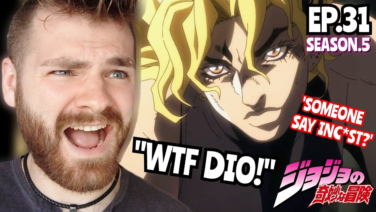 DIO'S RUBS HIS FOOT??!!! | JOJO'S BIZARRE ADVENTURE *PART 6* EPISODE 31 | (S5 EP:31) REACTION!