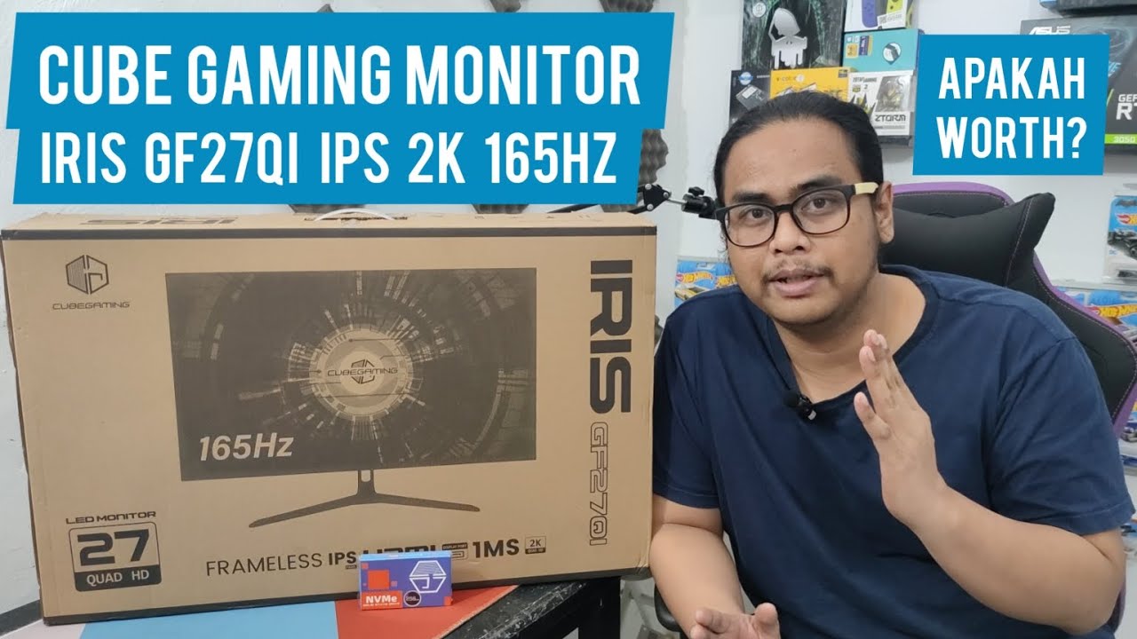 Cube Gaming Monitor IRIS GF27QI IPS 2K 165Hz G-Sync - Unboxing & Review