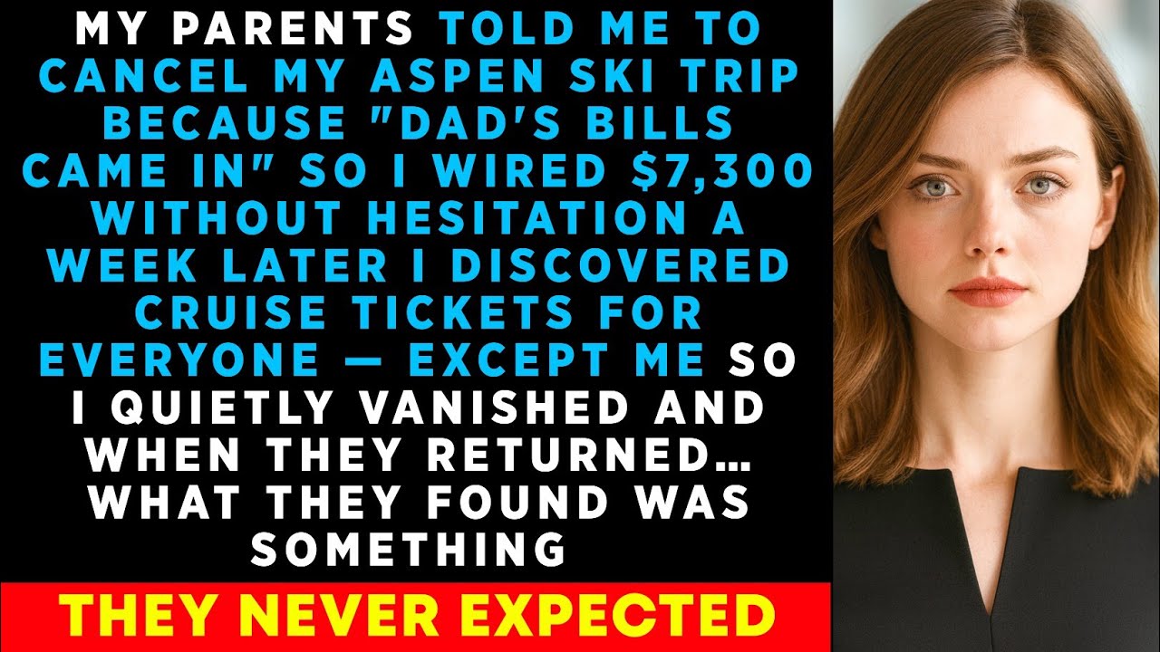 I GAVE My PARENTS $7,300 For DAD'S Bills—Then Found Out They Took Everyone On A TRIP Except Me..