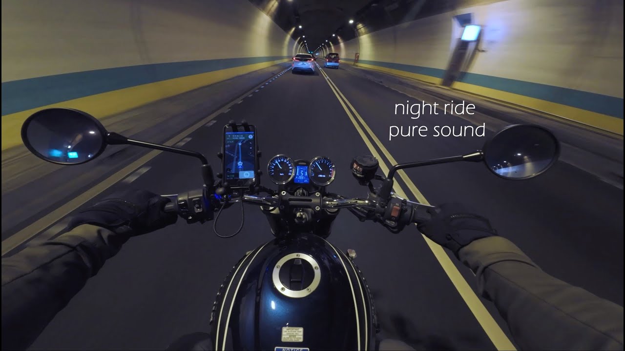 Taipei Highway Night Ride | 石碇 - 台北 | Kawasaki Z900RS Stock Exhaust | Pure Sound