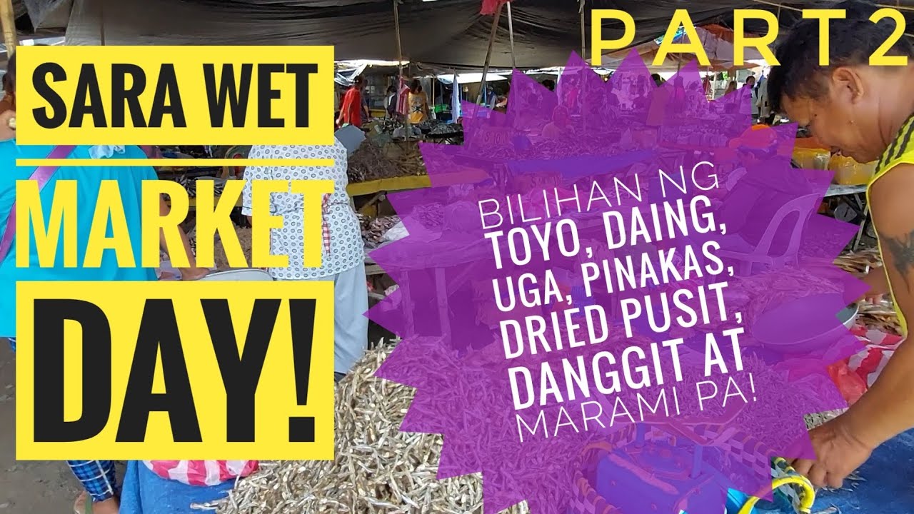 Bilihan ng Toyo, Daing, Pinakas, Ginamos, Dried pusit, Danggit, atb. | Sara Market Day | Part2