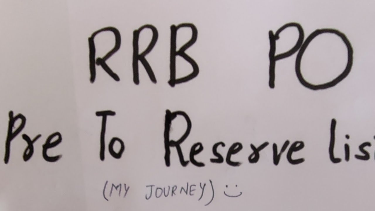 My Journey Pre to Reserve List RRB PO 2021 #rrbpo #rrbclerk #ibps #ibpsrrb #rrbpo2022 #trending