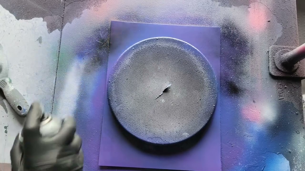 Northern Lights 5 Minute Spray Paint Art
