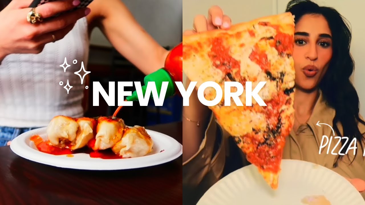 NEW YORK FOOD VLOG 🍕🥯 🥮
