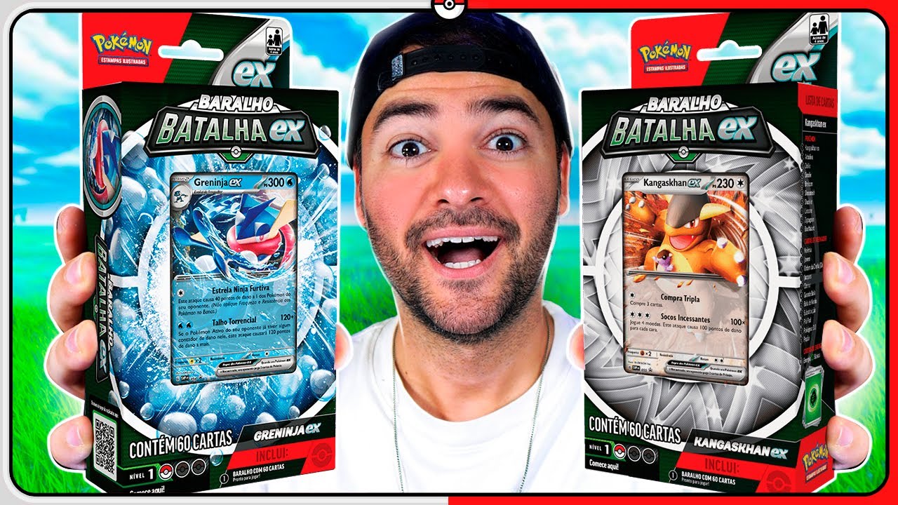 Review dos DECK INICIAL de BATALHA Greninja e Kangaskhan EX | MONTALV&Atilde;O CARTAS POKEMON
