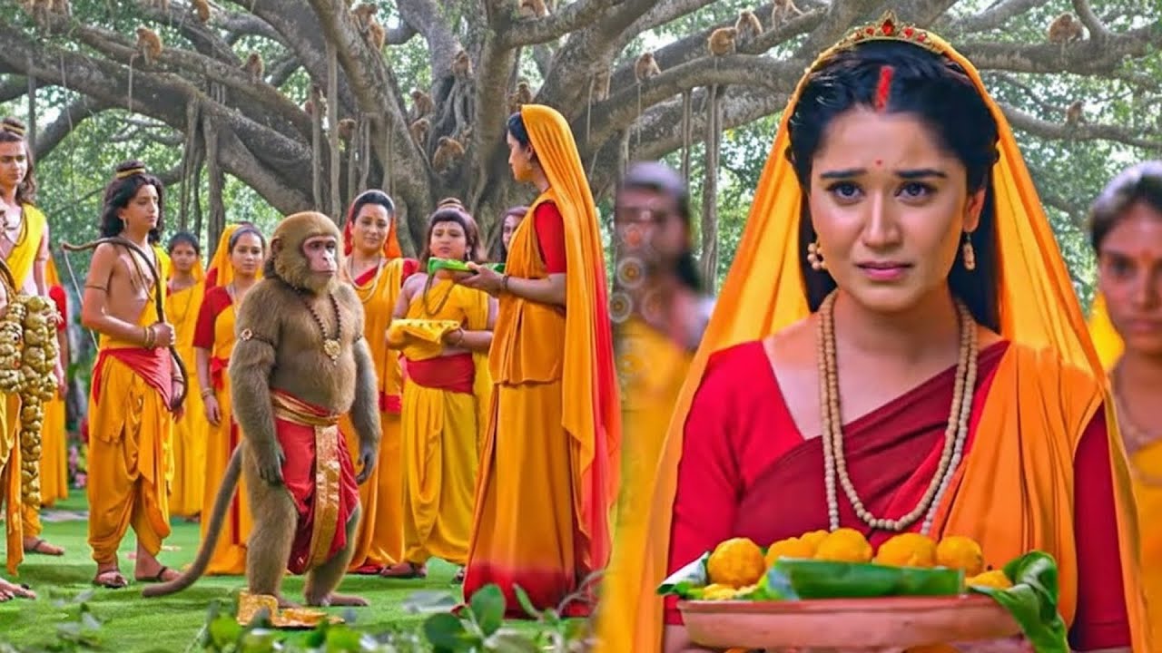 कौन है ये रहस्यमयी बंदर | जो माता सीता के हाथों बने लड्डू खाने सीधे वाल्मीकि आश्रम पहुँच गया? #ram