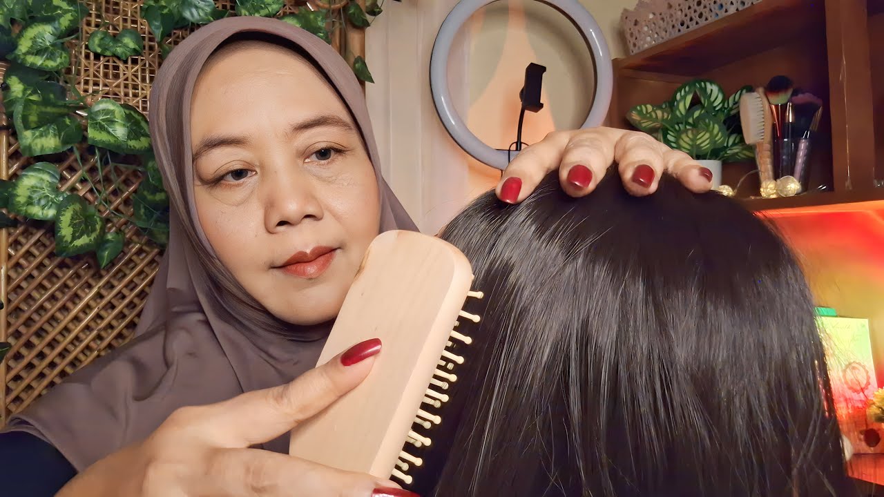 ASMR Plucking Lice Eggs | Scalp Scratching, Hair Playing