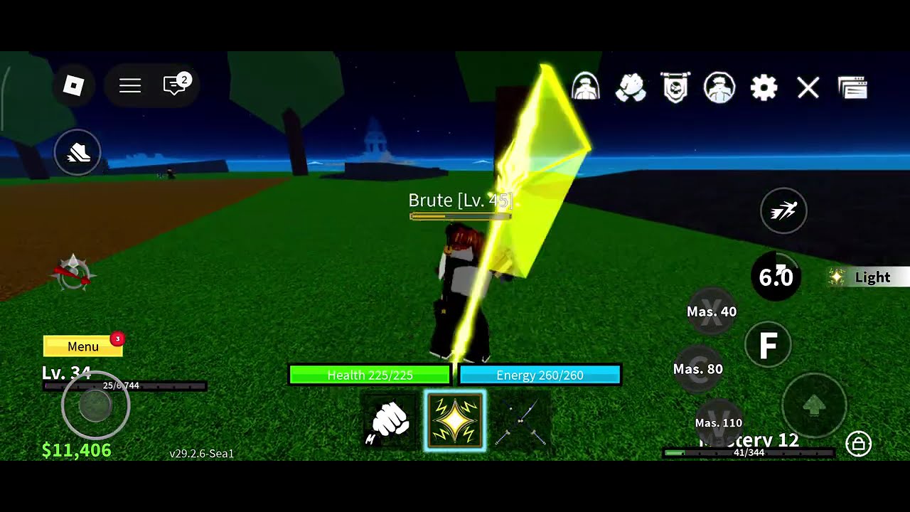 Roblox ( Blox fruits 💸💸) light sword 