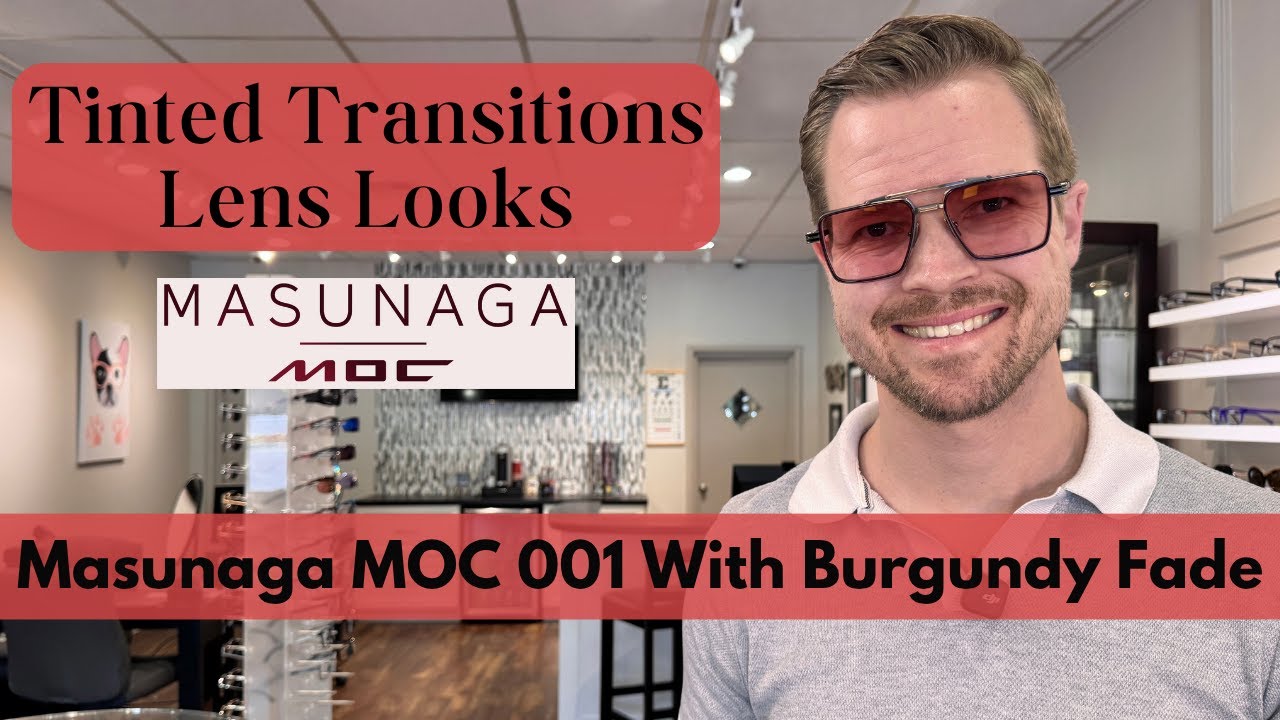 Masunaga MOC 001 | Wine Gradient Tint on Transitions XTRActive Grey