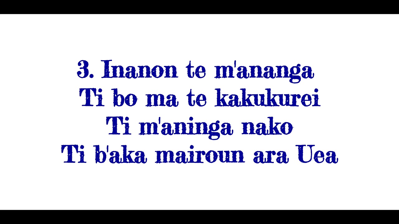 Inanon te m'ananga - YCL Serene Singers