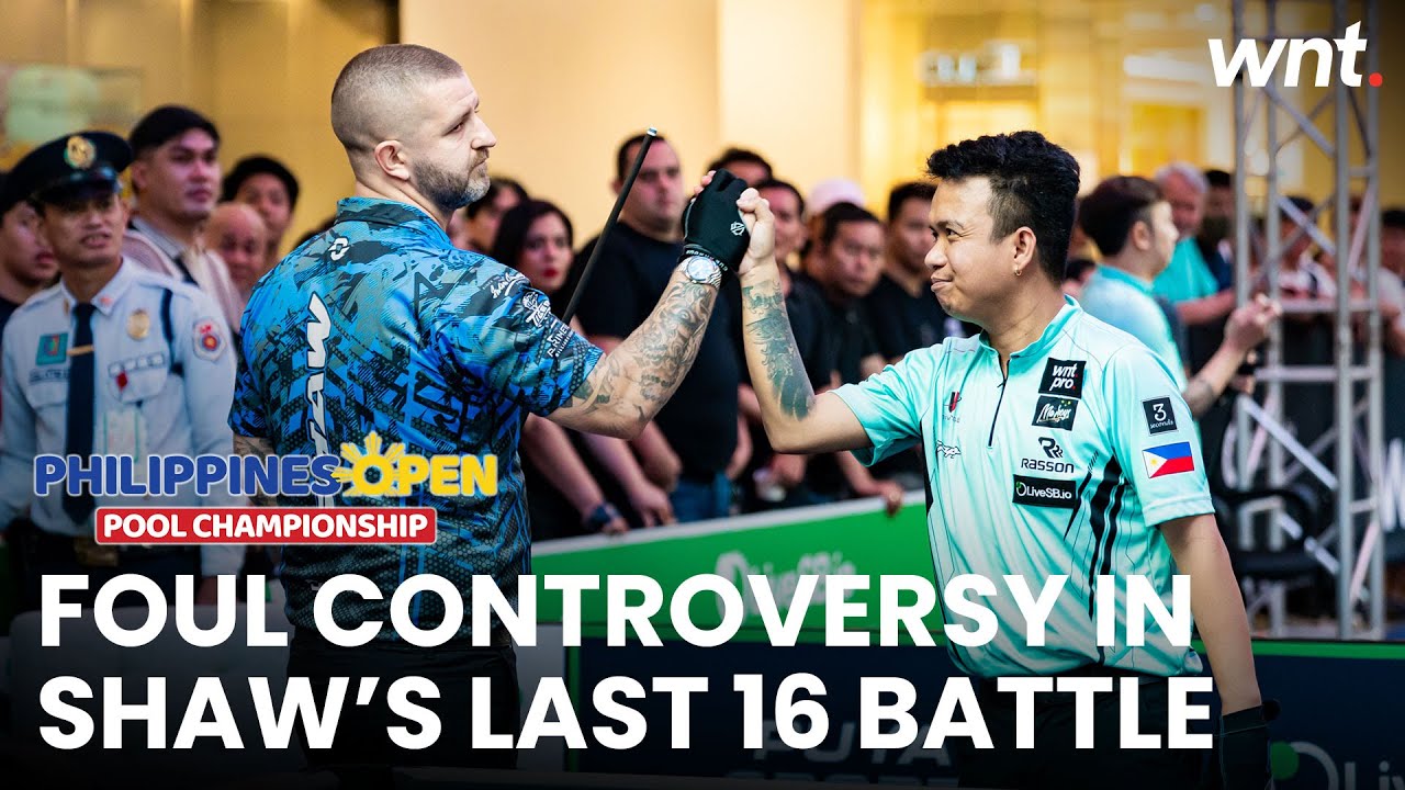 CONTROVERSY sparked as Shaw battles for quarter-final spot | 2025 Philippines Open Pool Championship