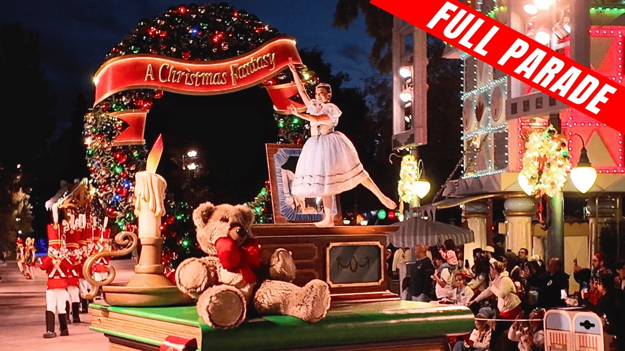 [4K] A Christmas Fantasy Parade at Disneyland |Last Chance Christmas Magic 🎄