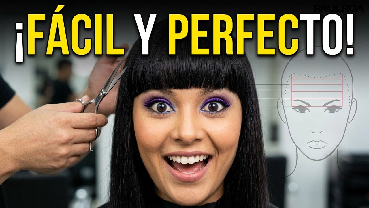 ¡Aprende a cortar un fleco recto fácil y rápido!