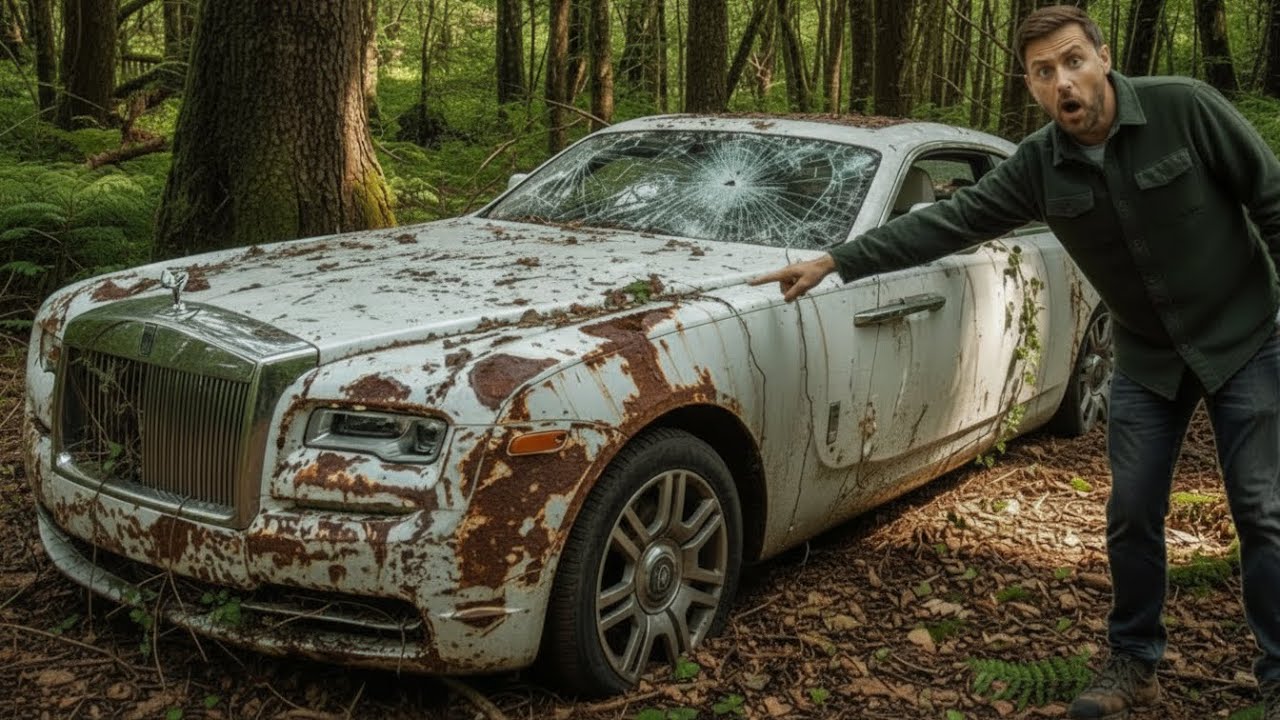 This Car Was Left to Die… | A white Rolls Royce Sweptail 2017