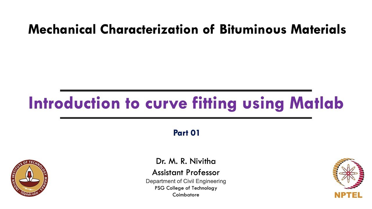Introduction to curve fitting using Matlab - Part 01