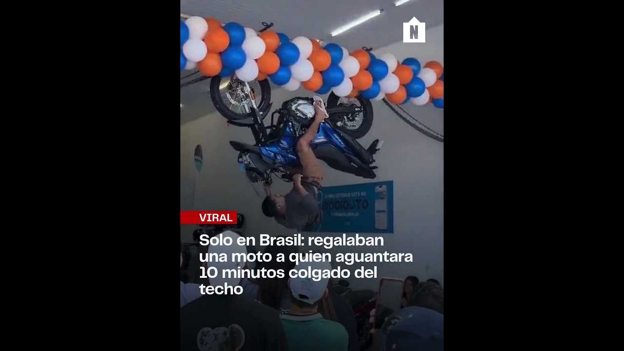 😯🏍️La promoci&oacute;n m&aacute;s loca del a&ntilde;o: una moto gratis para quien resistiera 10 minutos
