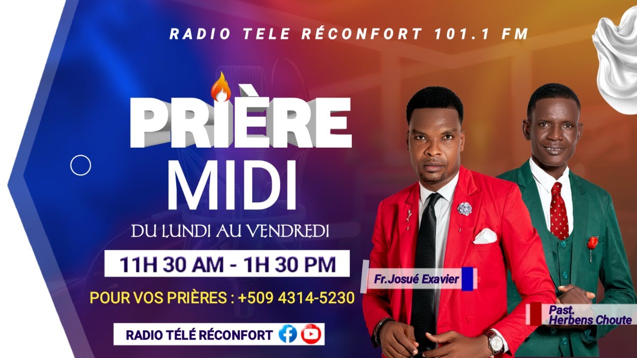 PRIÈRE-MIDI | 1 KRONIK 4V9 a 10 SEGNÈ BENI MW, ETAN N LIMIT MW.