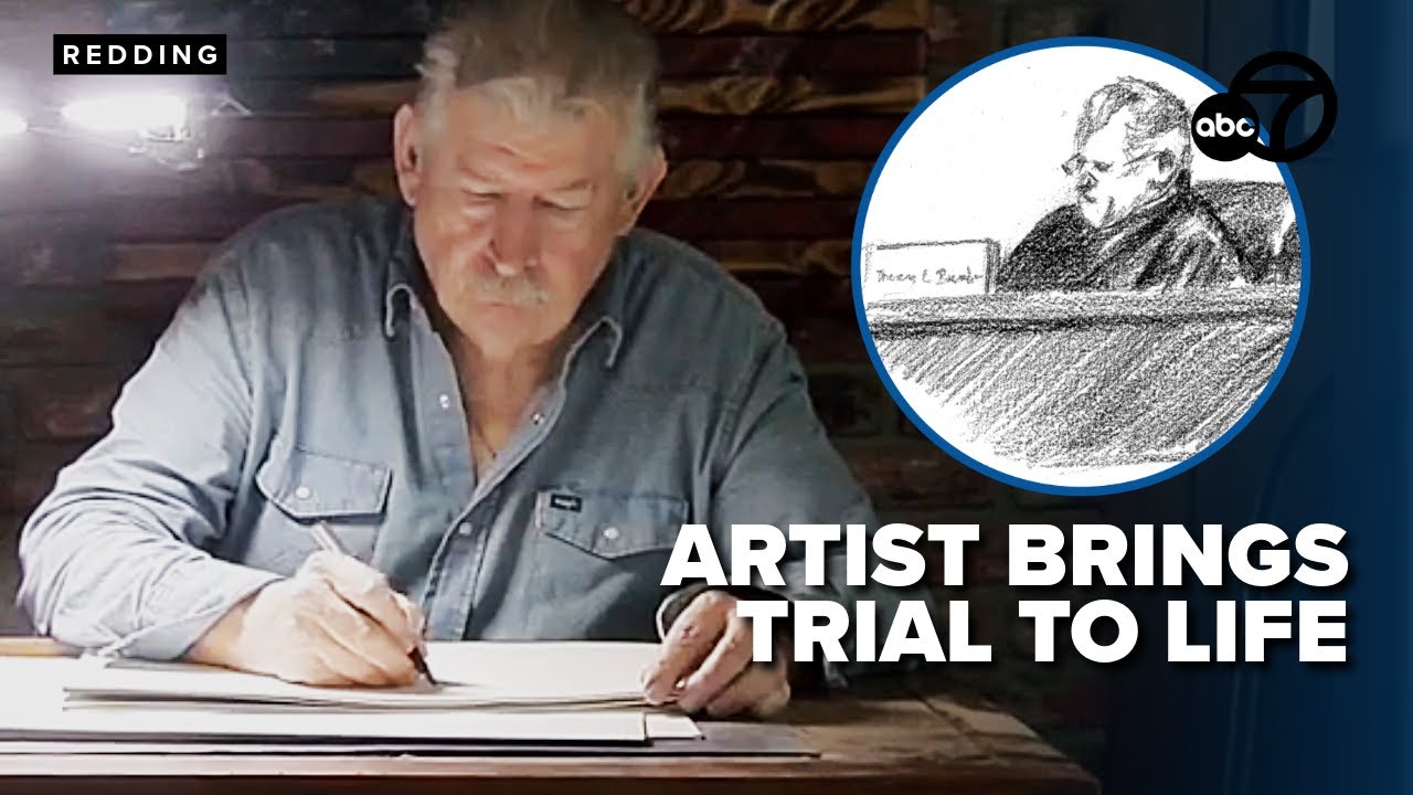 Self-taught artist helps Northstate's News with courtroom sketches in Tyler McCain case