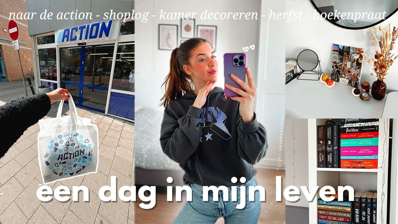 DAGVLOG ⭐️ herfst room makeover 🍂 naar de action + shoplog & boekenpraat 🤎 ☆ Zenne Bakens