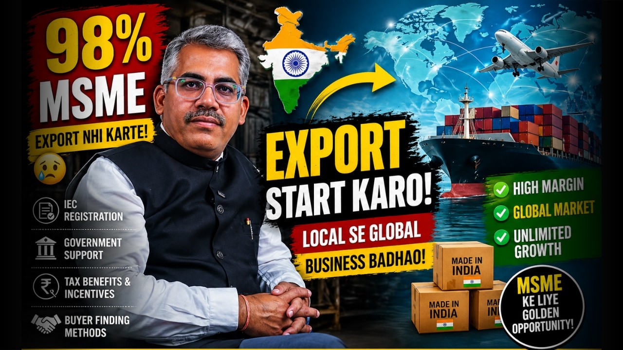 How to Start Export Business in India | MSME Guide + High Profit Strategy 2026 #msme #export #india
