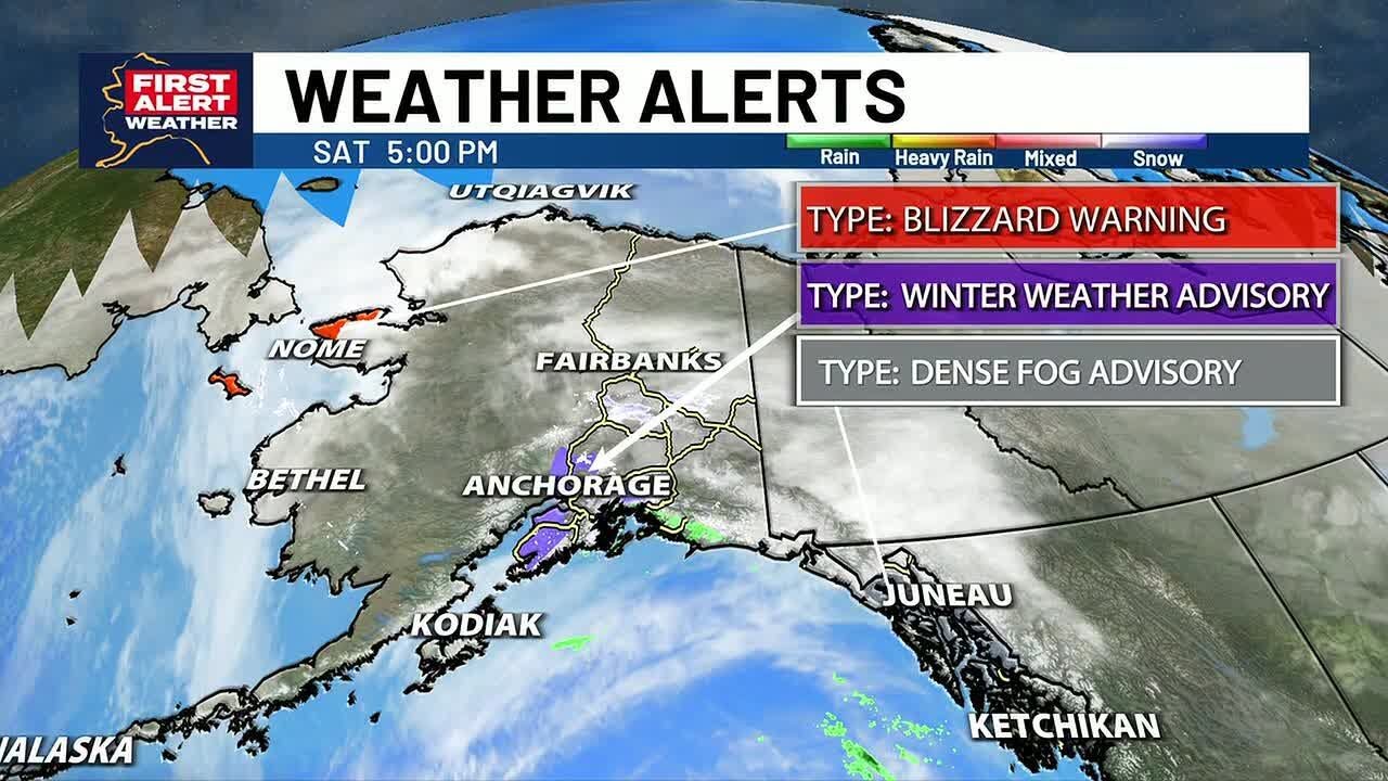 Wintry mix continues to hit Southcentral Alaska