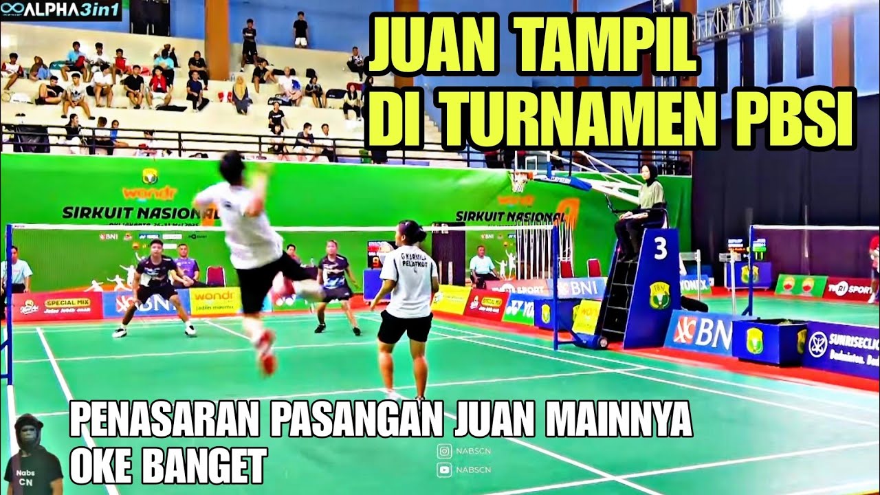JUAN Beraksi di Turnamen PBSI, Kali Ini Main di Sektor Ganda Campuran