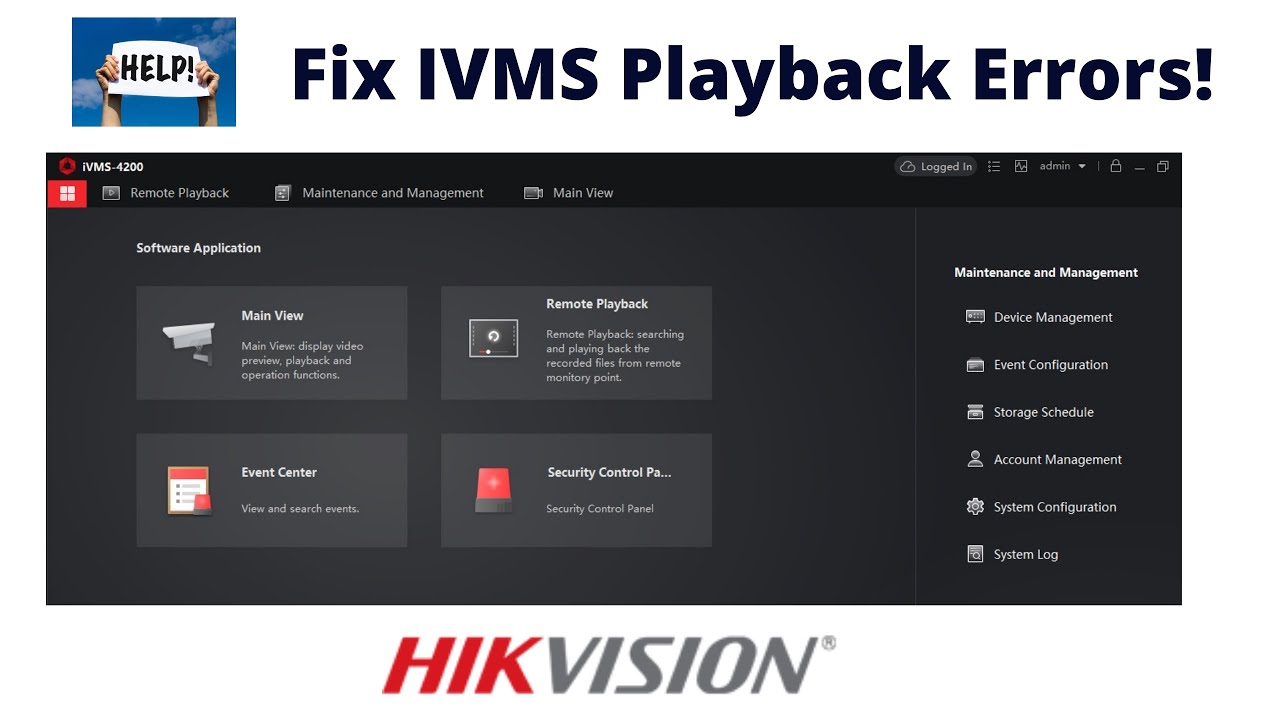 Hikvision IVMS 4200: Учебное пособие по воспроизведению