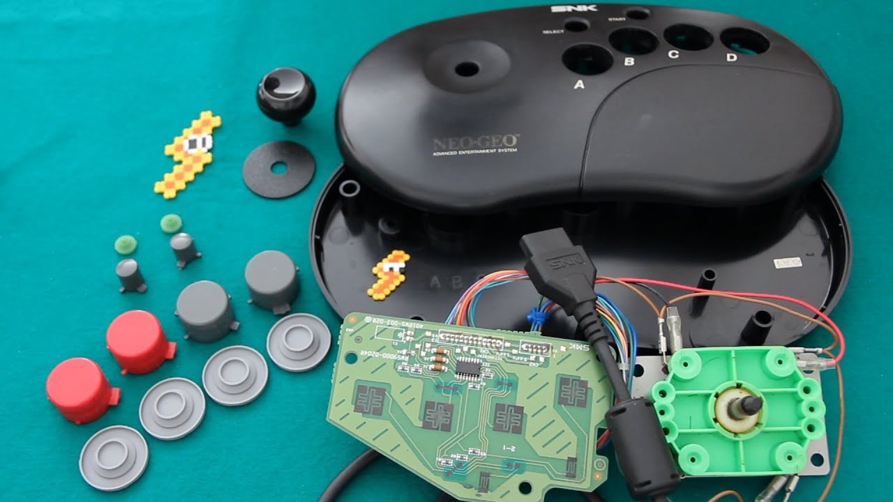 Neo Geo Stick Desmontaje y Limpieza