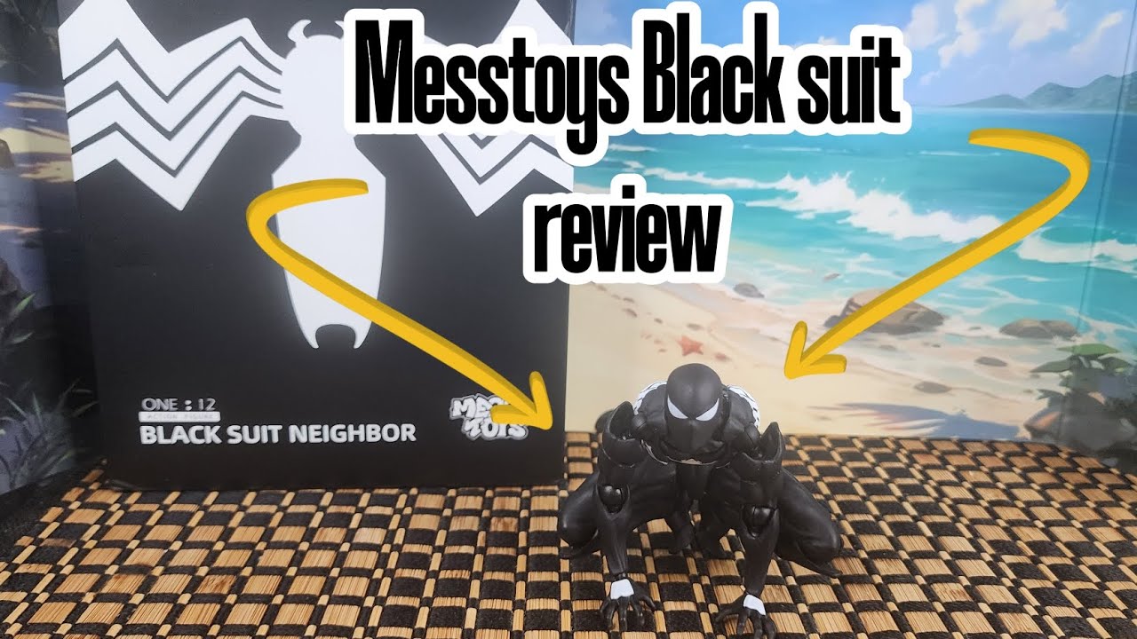 Mess toys black suit Spider-Man review ‼️‼️#messtoys #spiderman #review #actionfigures #fyp 