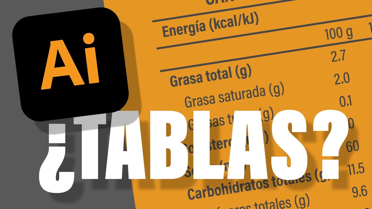 ¿Por qué nadie te enseñó esto para crear tablas en Illustrator?