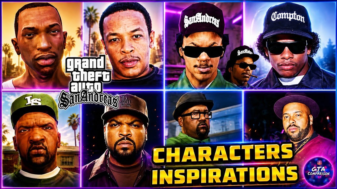 GTA San Andreas Characters Inspirations