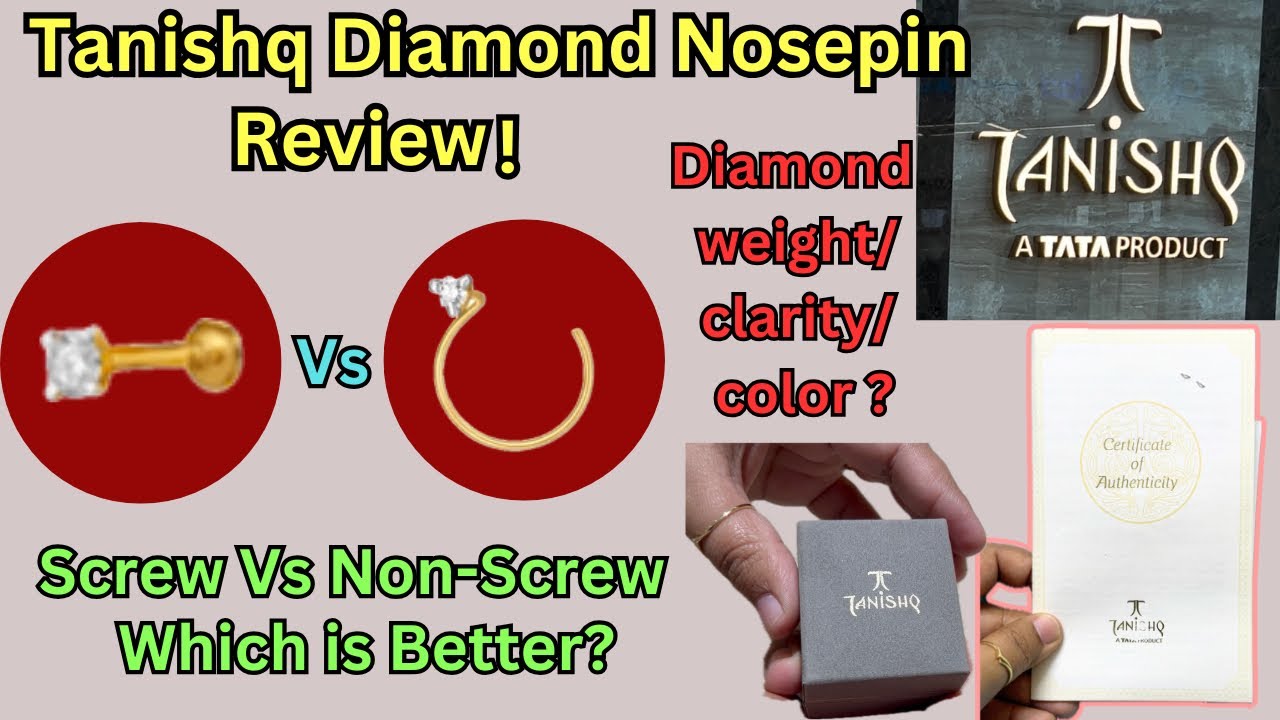Носовая булавка Tanishq Diamond | Винтовые или безвинтовые | Моя идеальная покупка носовой булавки
