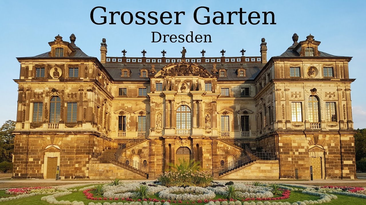 Großer Garten - парк в стиле барокко 17 века в центре Дрездена, Германия