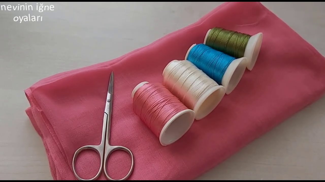 PEMBE DÜZ YAZMA ÜZERİNE ŞAHANE BİR İĞNE OYASI MODEL ANLATIMI ✅HANDARBEİSTMODEL