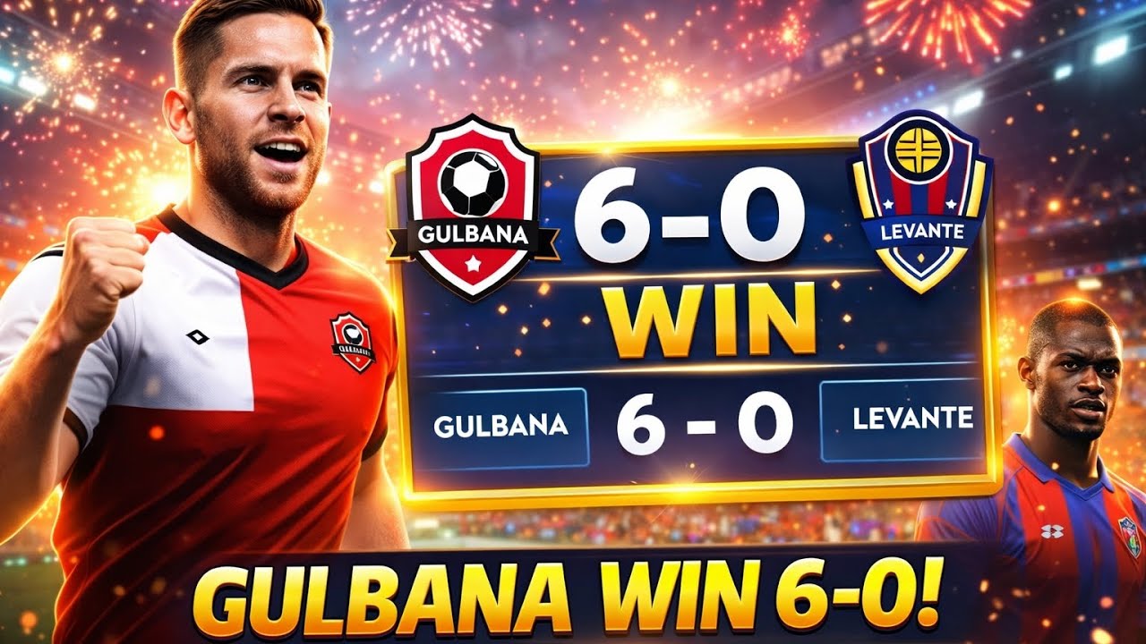 DLS 26 Division 4 Game 3 GULBANA 6-0 LEVANTE | Massive Win 🔥 Full Match Highlights
