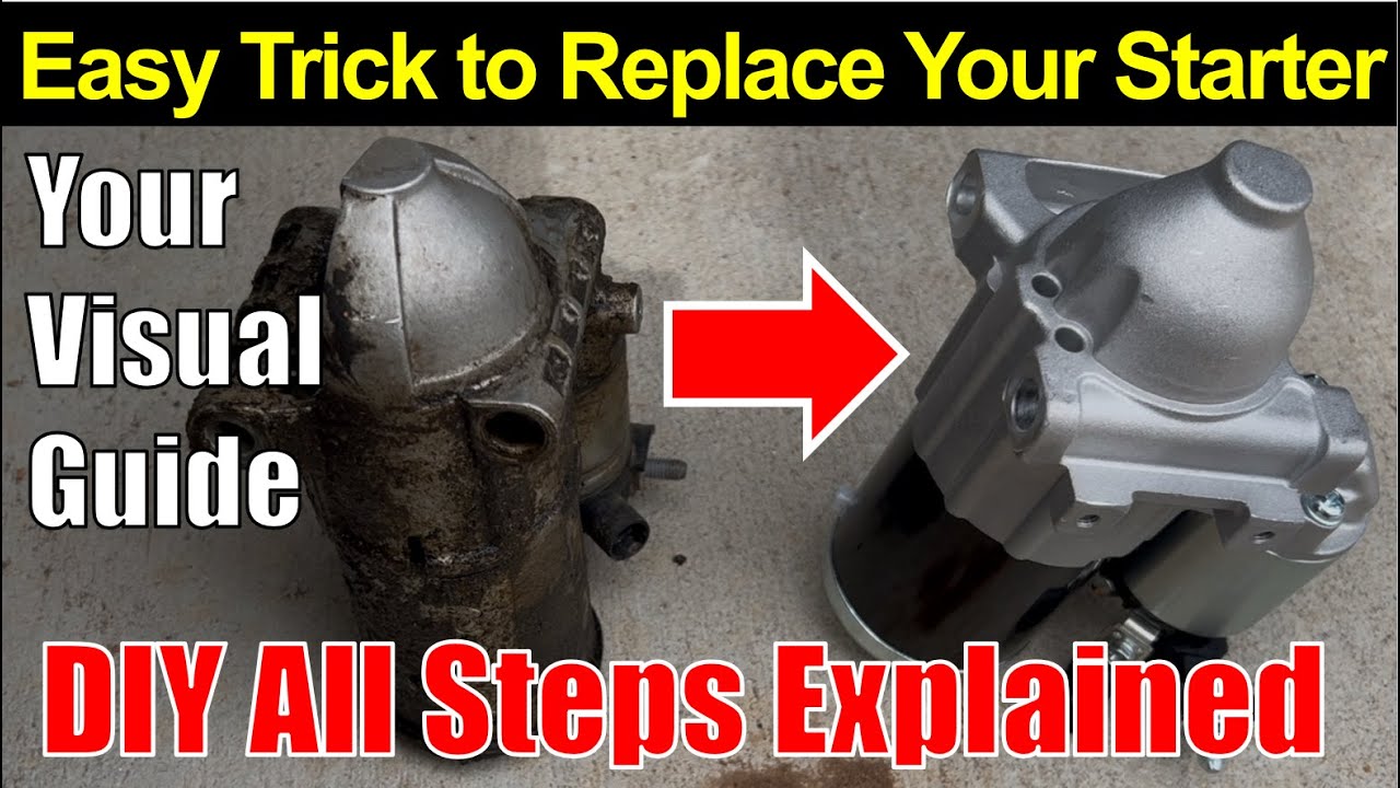 Easy Trick To Replace Starter by Yourself • GM 5.3L & 6.2L Engine • Chevy GMC • 2014 - 2020