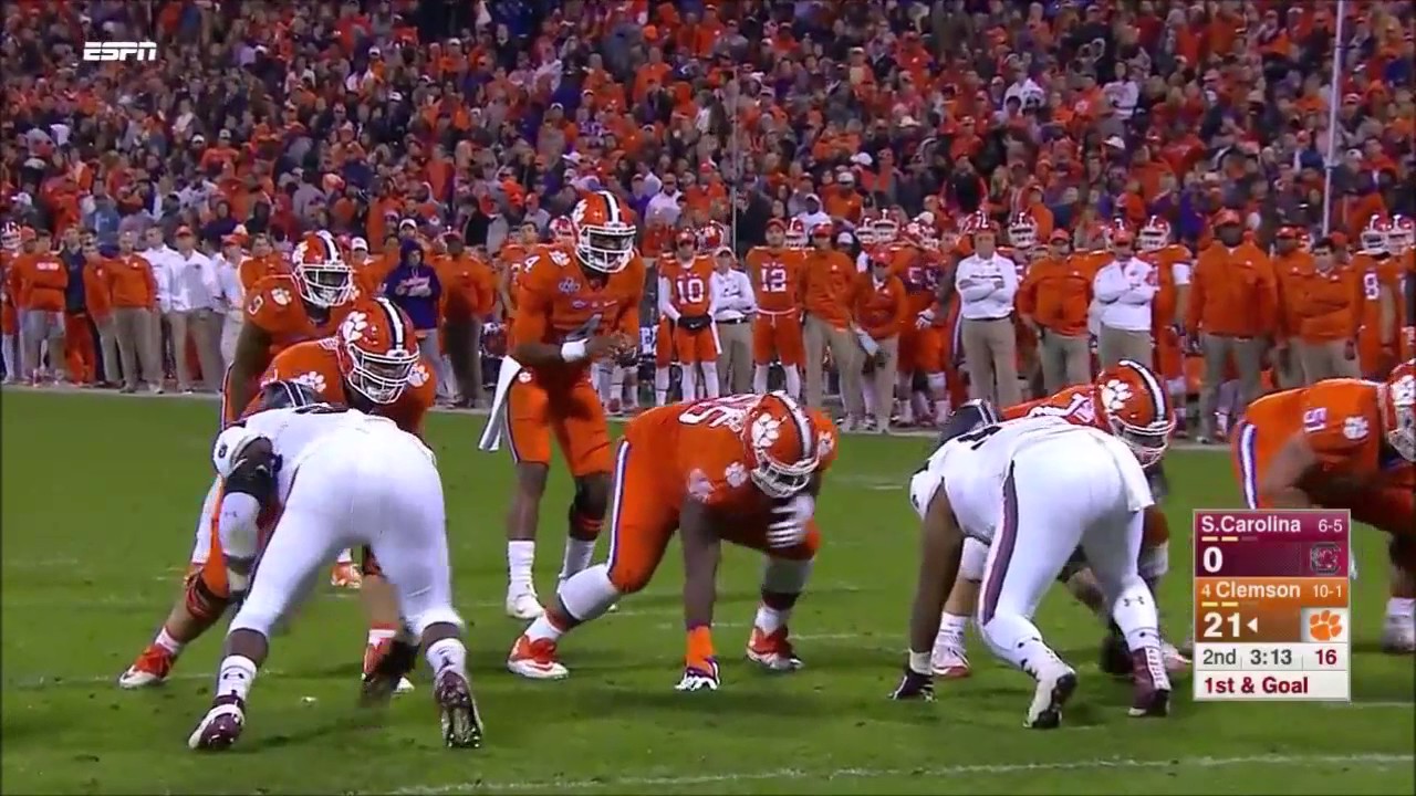 Clemson Offense vs South Carolina (2016)
