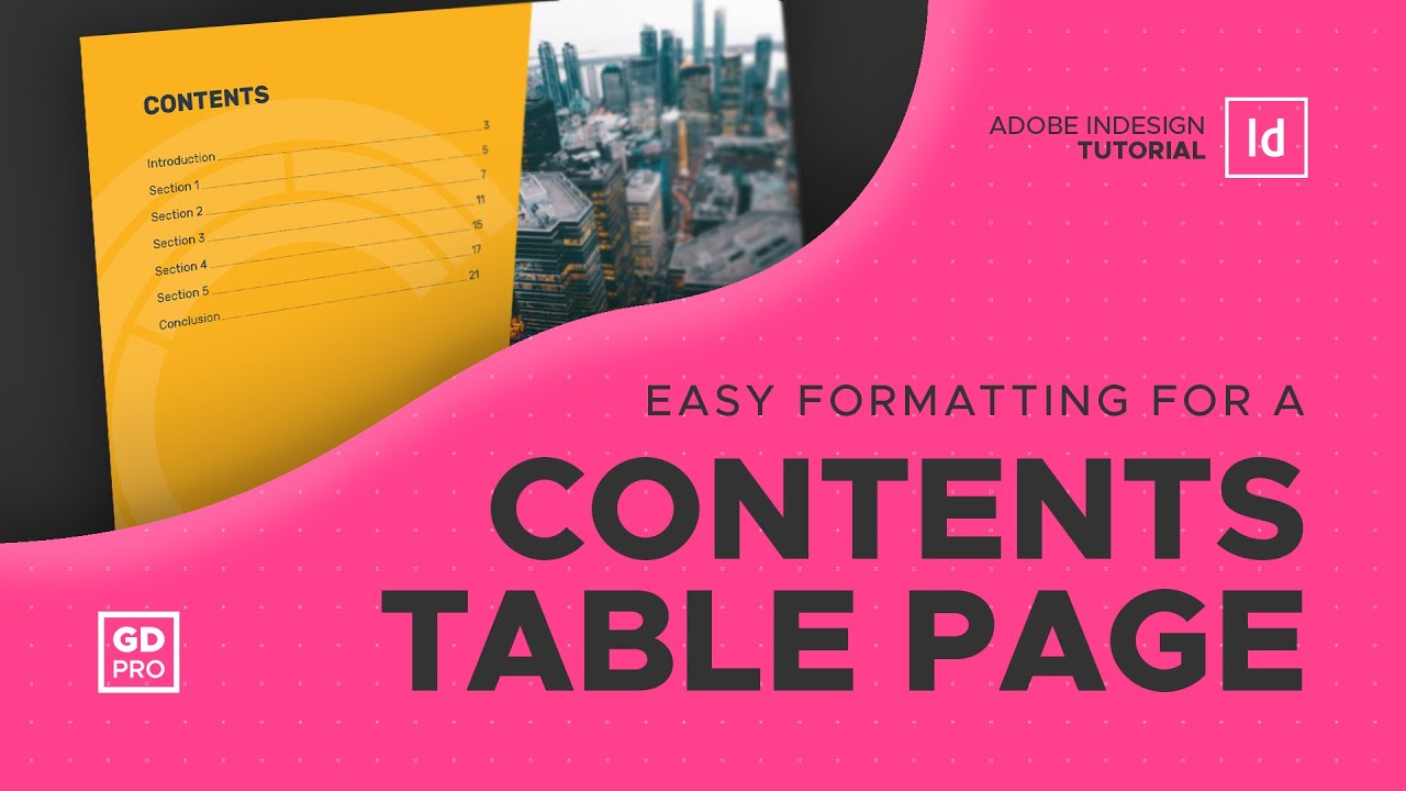 Adobe InDesign • Simple Contents Page Tutorial