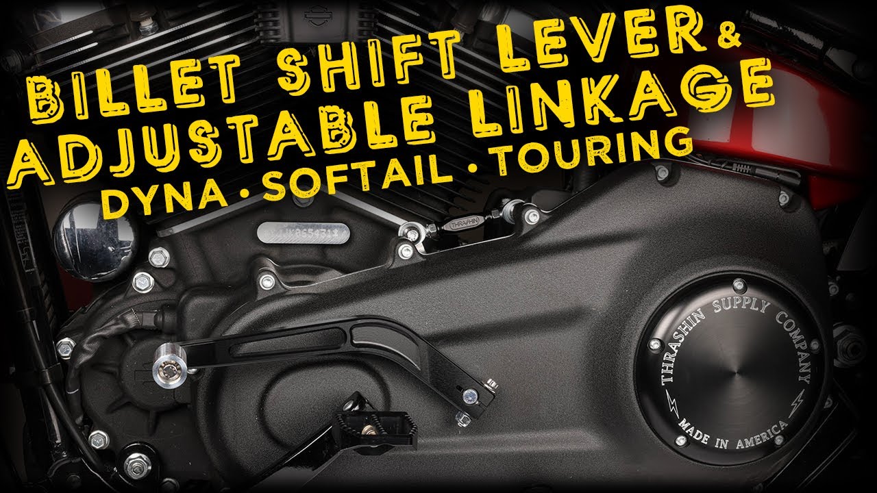 Thrashin Supply Billet Shift Levers & Adjustable Linkages For Harley-Davidson