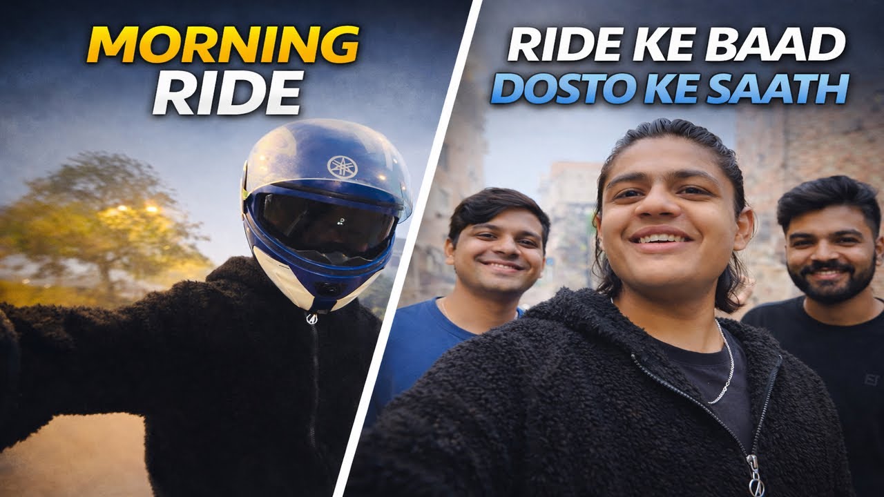 Morning Ride 🌅 | Ride Ke Baad Dosto Ke Saath Masti | Daily Vlog