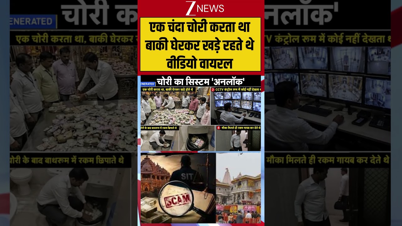 Ram Mandir Donation: एक चंदा चोरी करता था बाकी घेरकर खड़े रहते थे वीडियो वायरल #rammandirchandachori