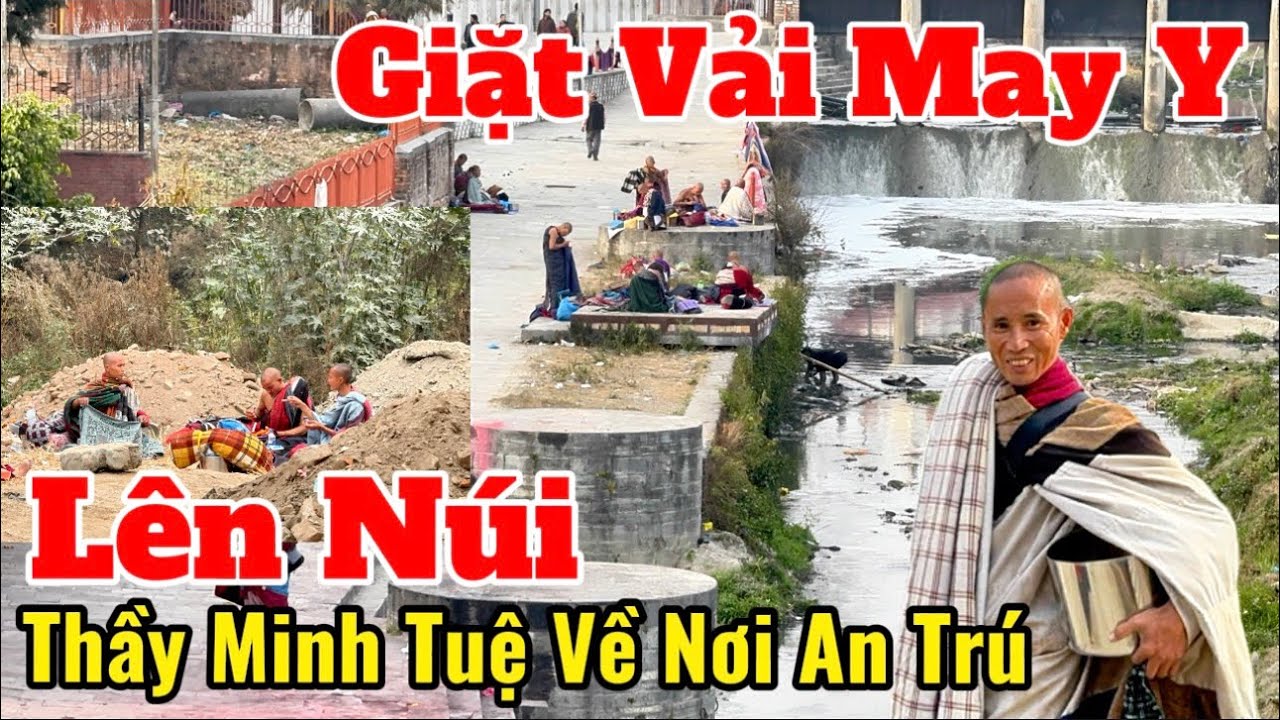 Thầy Minh Tuệ Lên Núi Về Nơi An Trú Cùng Các Huynh Đệ | Các Sư Phụ Giặt Vải May Y Mùa Lạnh #moinhat 