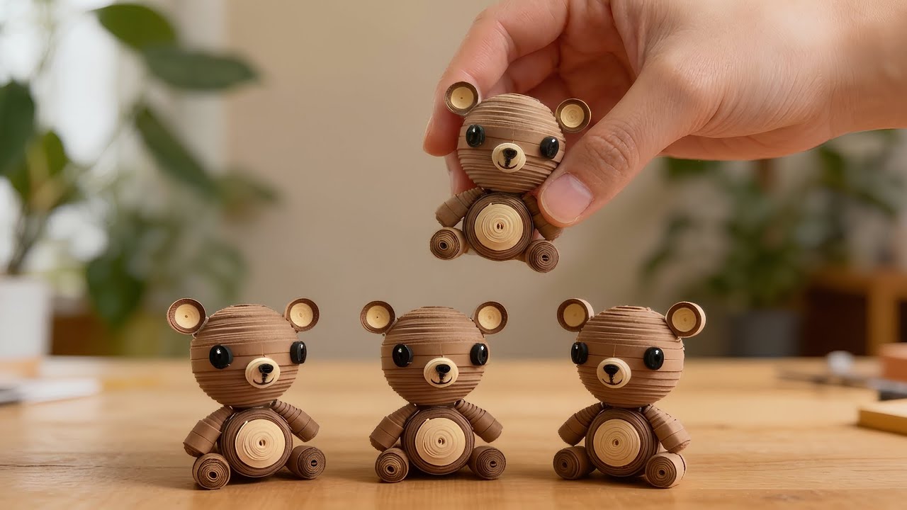 DIY Paper Quilling Teddy Bear | Full Handmade Guide