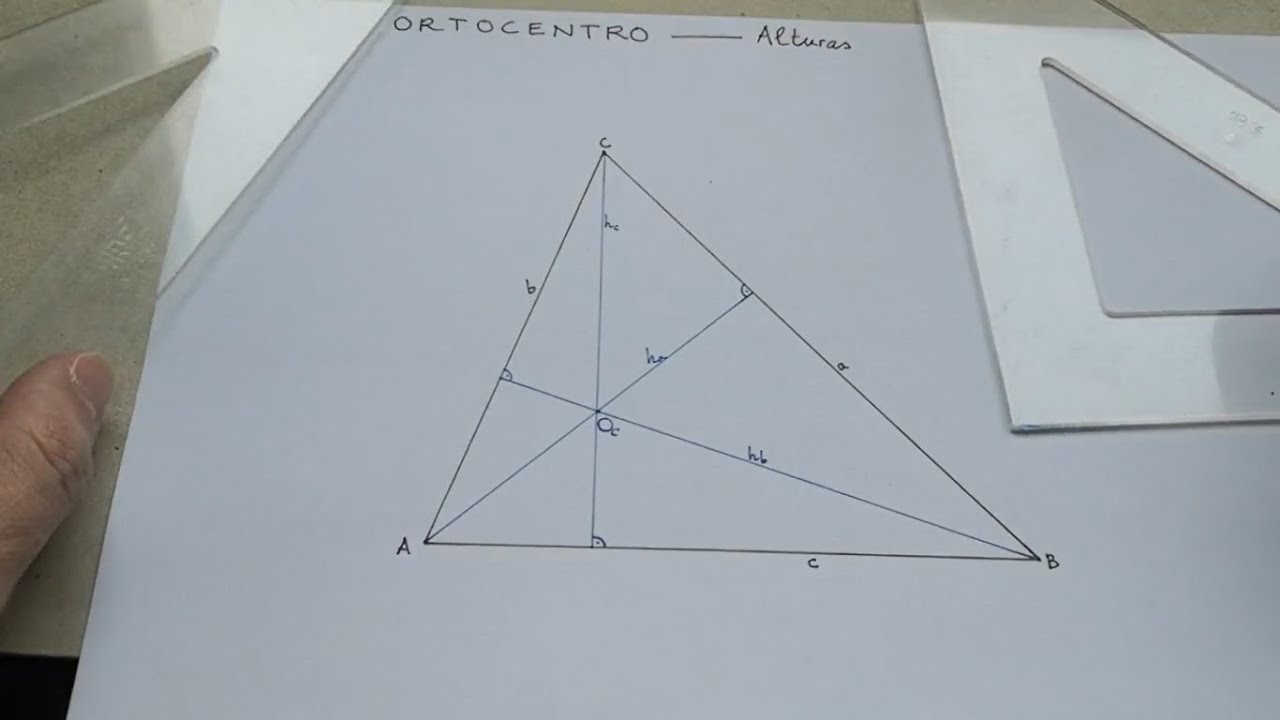 3ESO Triángulos 03 - Ortocentro y alturas- Dibujo Técnico