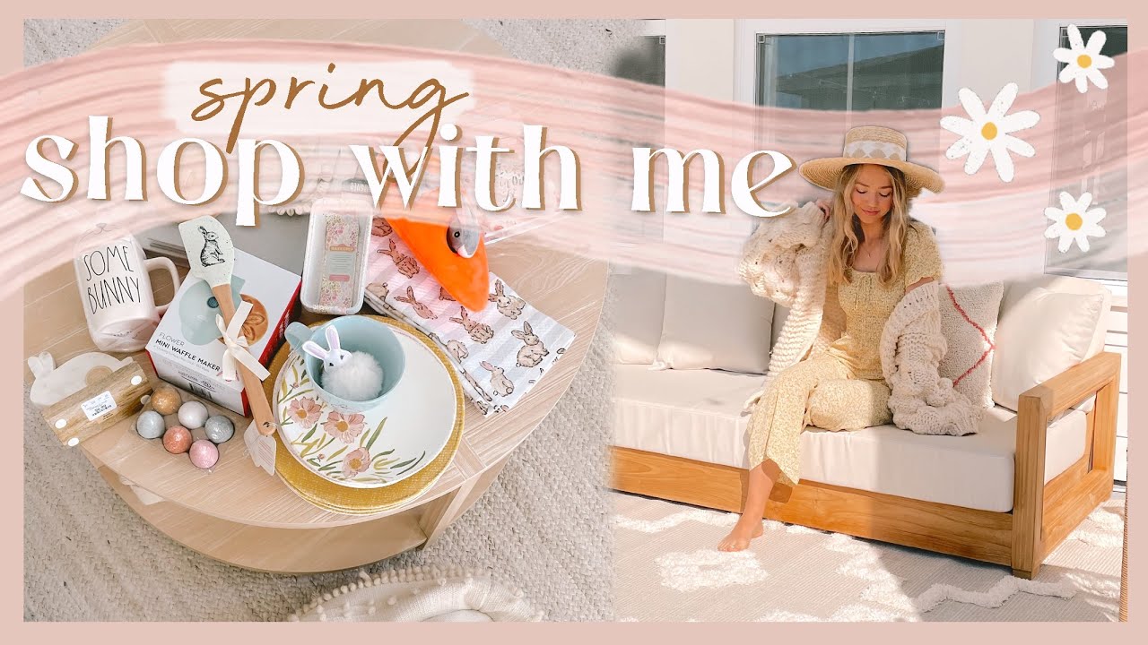 SPRING SHOP WITH ME | HomeGoods & Target spring haul! 🌸